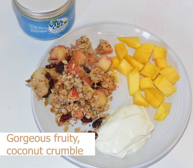 Fruity- coconut-crumble