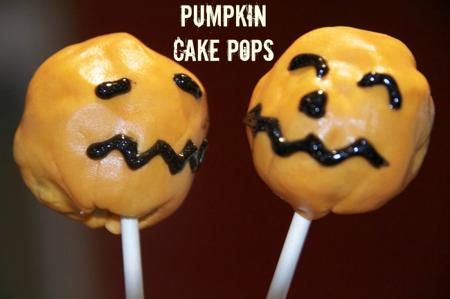Pumpkin cake pops