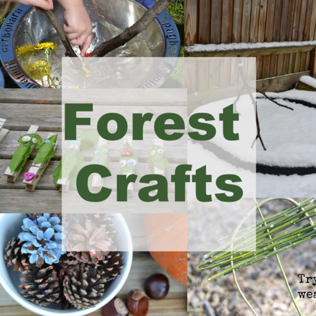 Easy Forest Crafts for Kids - crafts with pinecones, leaves and sticks #forestschool #forestcrafts #stickcrafts #stonecrafts #outdoorcrafts