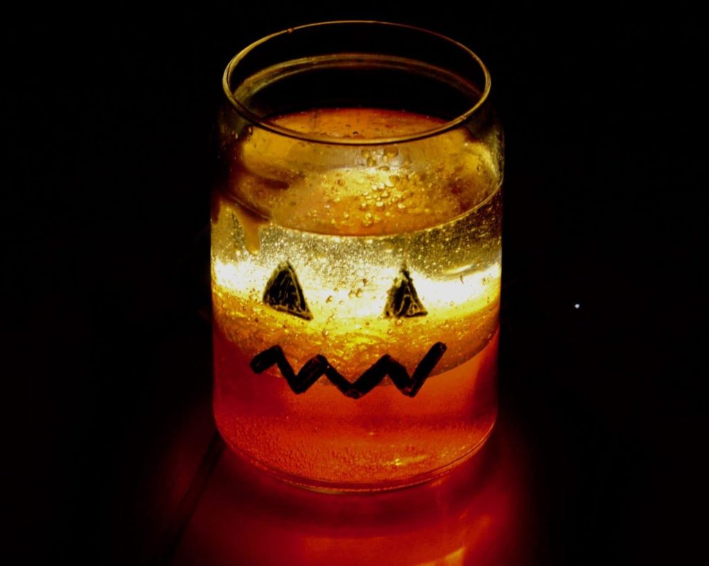 pumpkin lava lamp