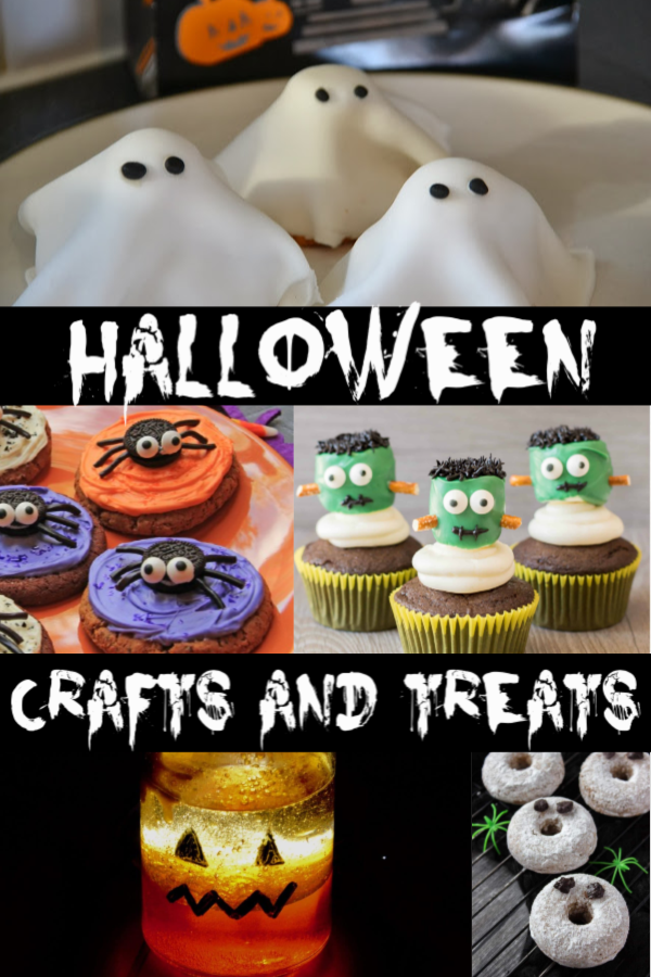 Easy Halloween crafts and treats for kids #Halloween #Halloweentreats #Halloweencrafts