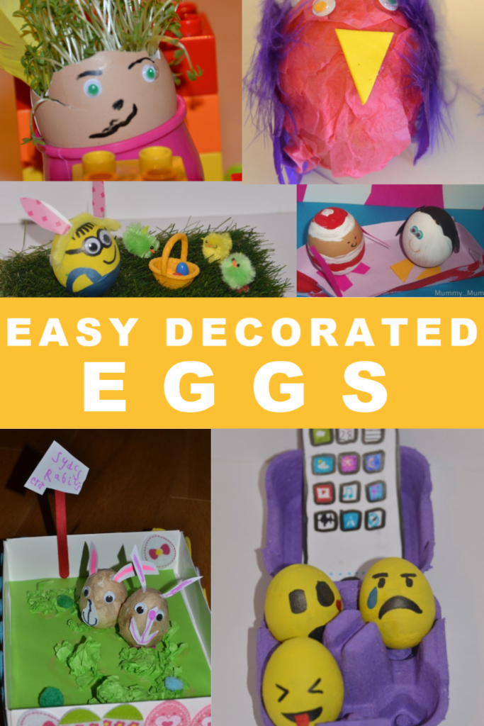 Easy decorated eggs for Easter