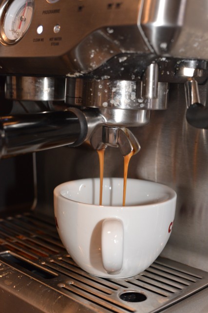 espresso with the sage coffee machine