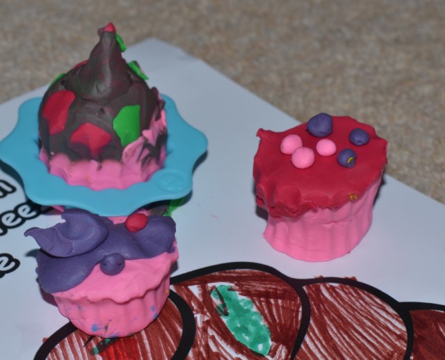 plasticine softeez cupcakes