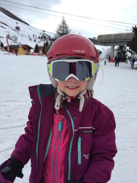 Child skiing