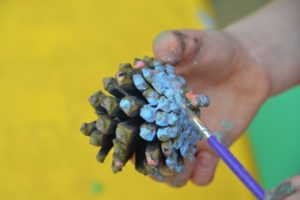 pinecone painting