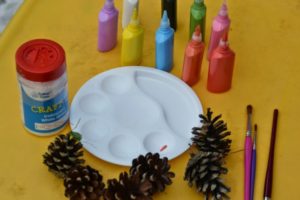 pinecone painting