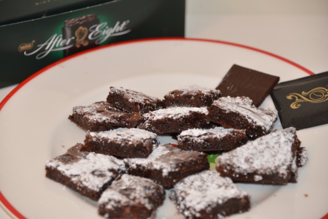 After Eight brownies