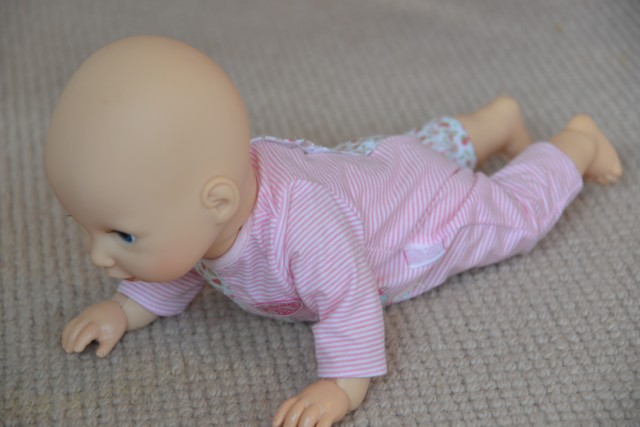 crawling baby annabell