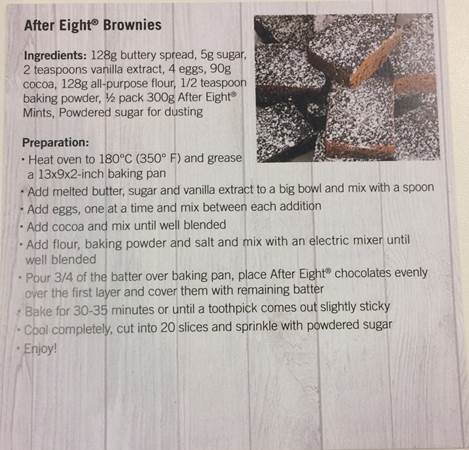 After Eight Brownies