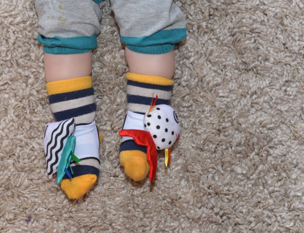 How to keep baby socks on like this
