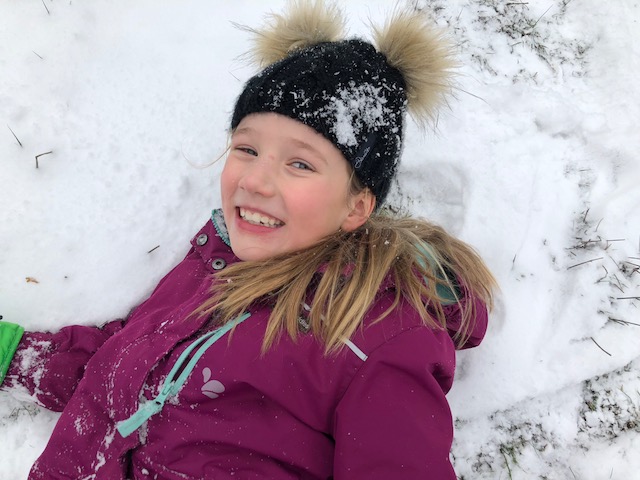 girl in snow