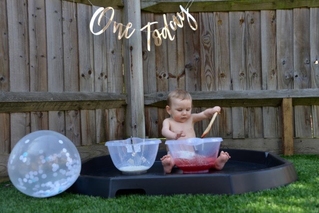 First birthday messy play