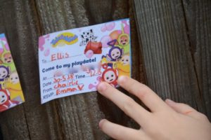 teletubby invitations