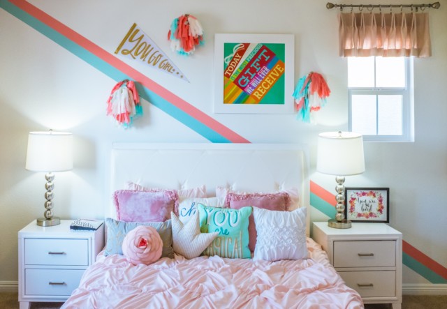 Colourful bedroom image