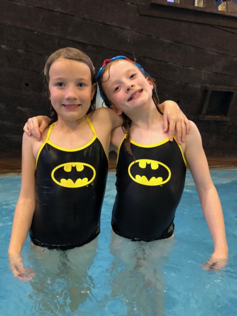 Zoggs batman swimming costume