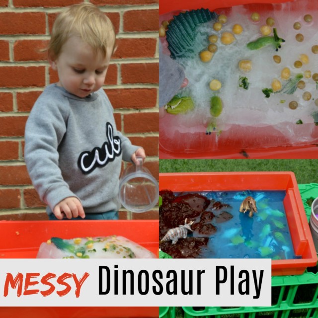 Messy Dinosaur Play