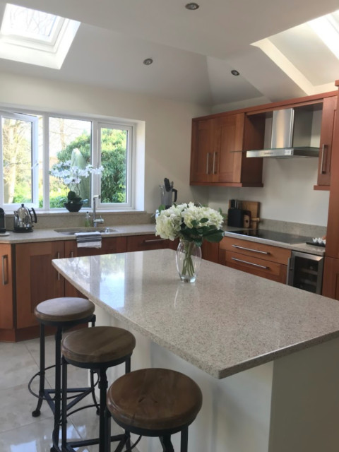 VELUX Windows in a single story kitchen extension