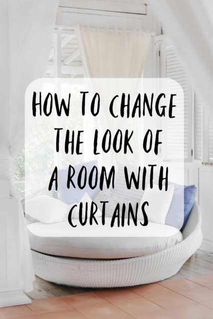 change the look of a room with curtains