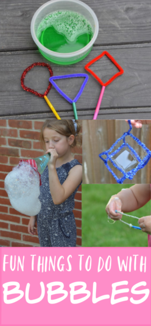 Fun things for kids to do with bubbles