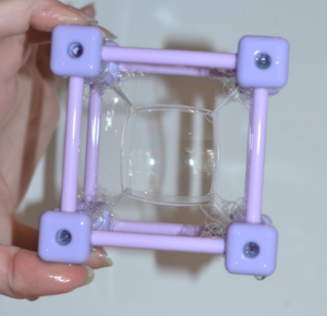 Square bubble frame