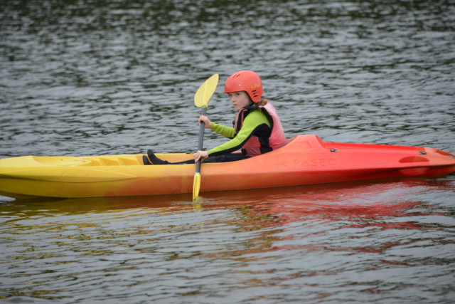 girl in a kayak