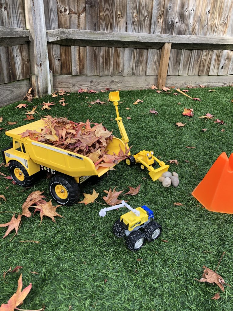 Autumn Activities for Toddlers - digger Play