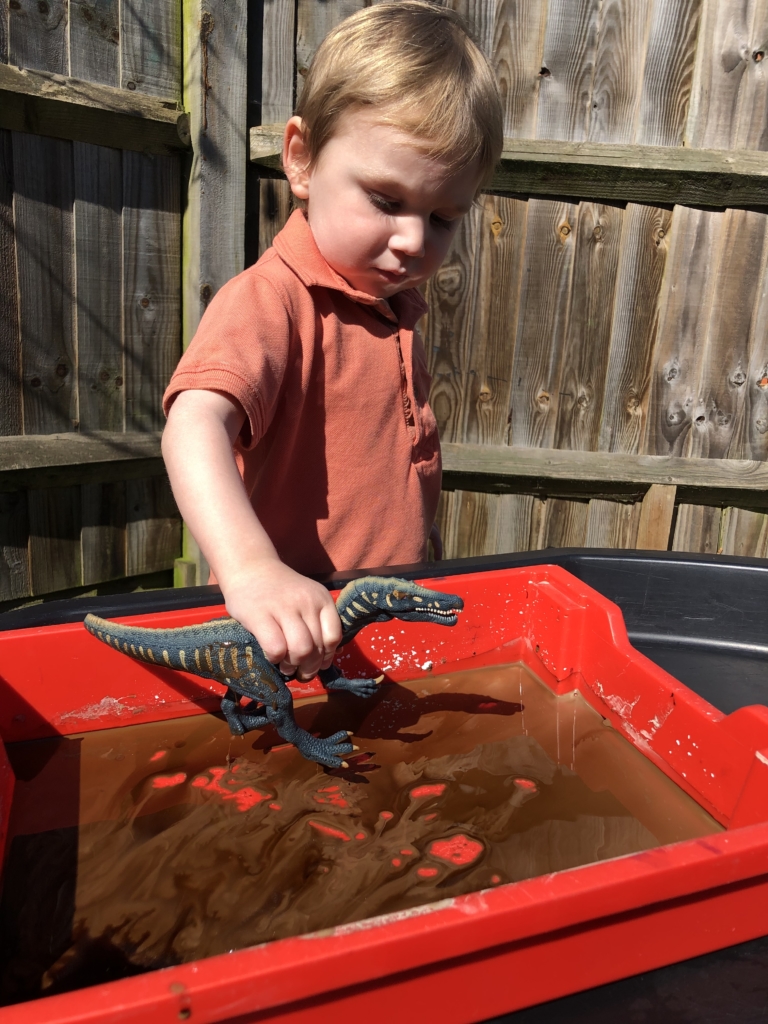 Dinosaur Swamp with child playing