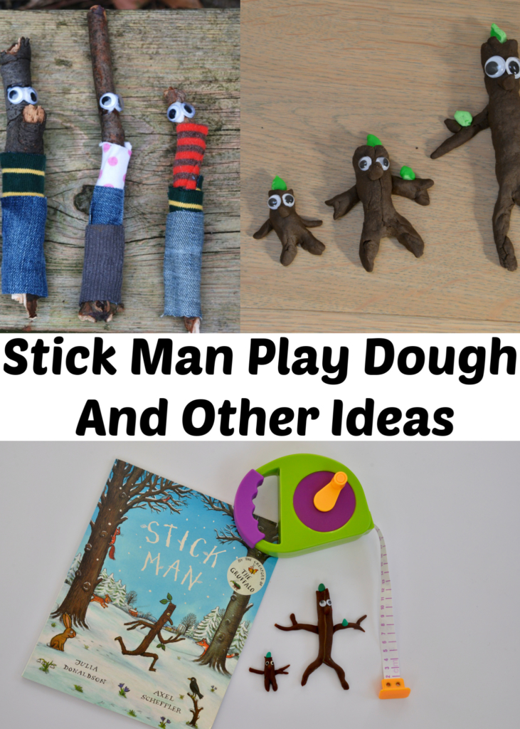 Stick Man play dough, sun catchers and stick people. Fun toddler craft #StickMan #CraftsforKids