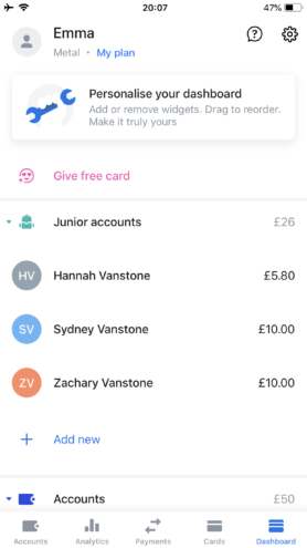 revolut Junior app
