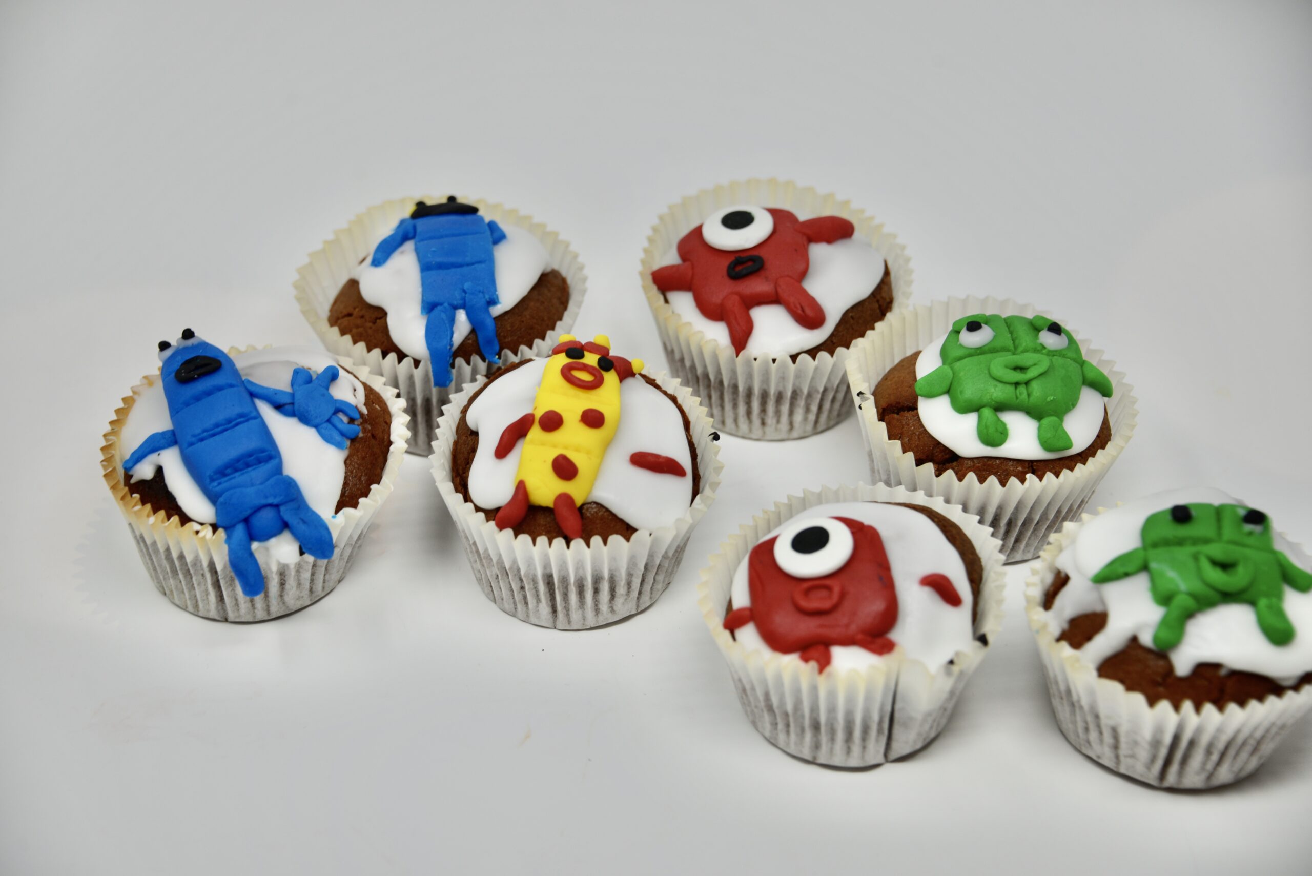 Homemade NumberBlocks cupcakes