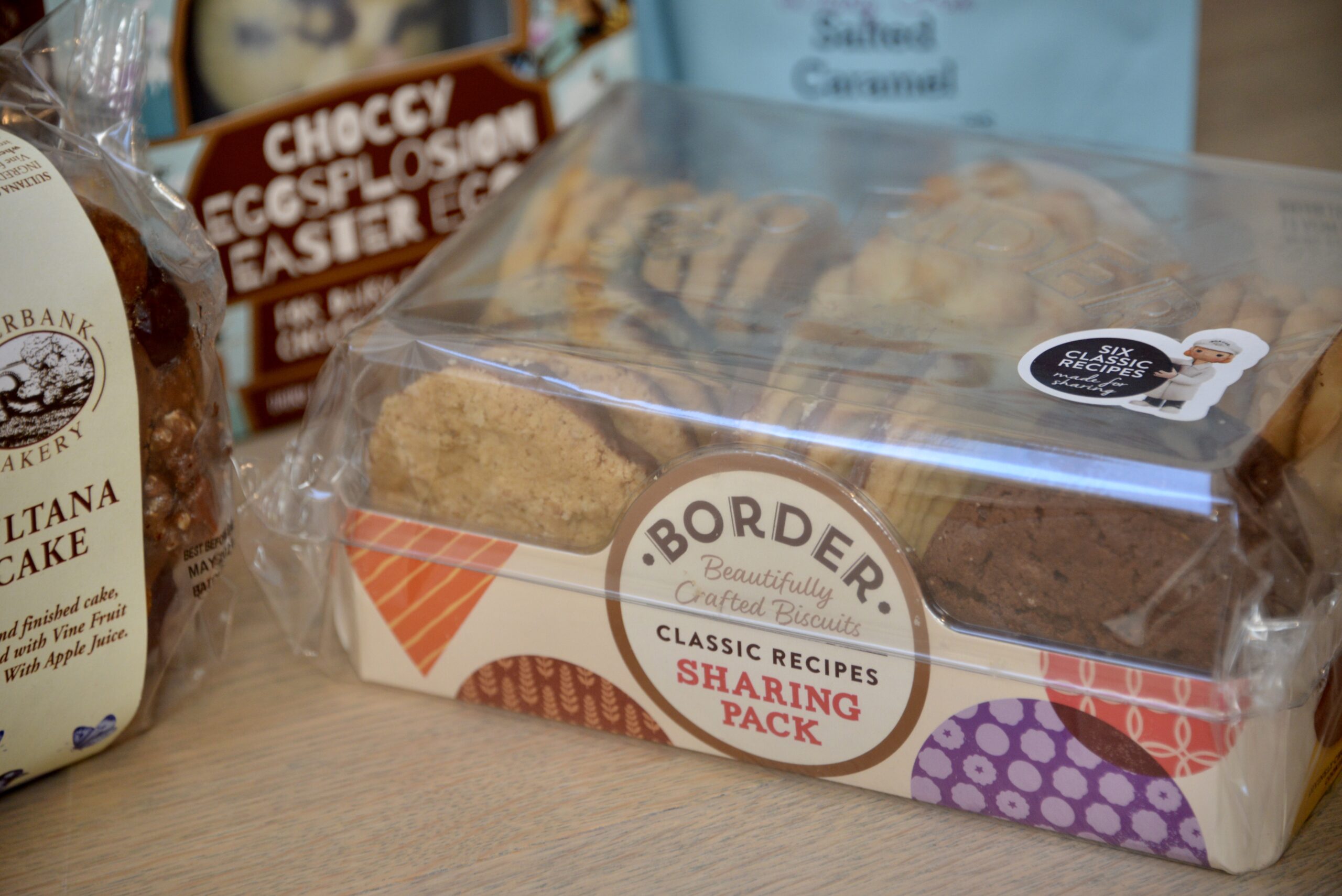 Border biscuits selection