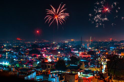 Diwali fireworks