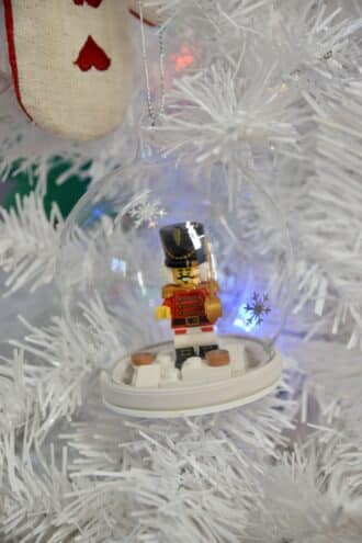 DIY LEGO nutcracker tree decoration