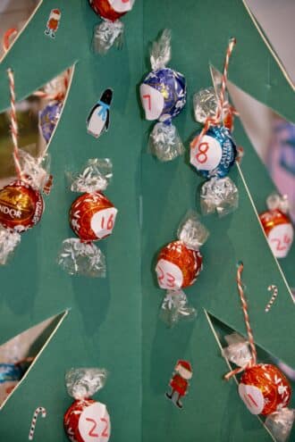 DIY Lindor advent calendar