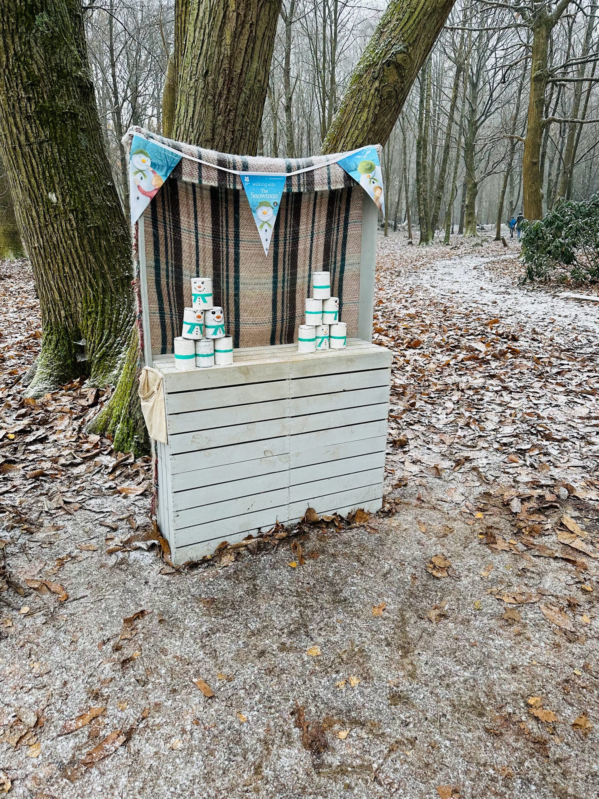 The Snowman tin Can Alley at Winkworth Arboretum