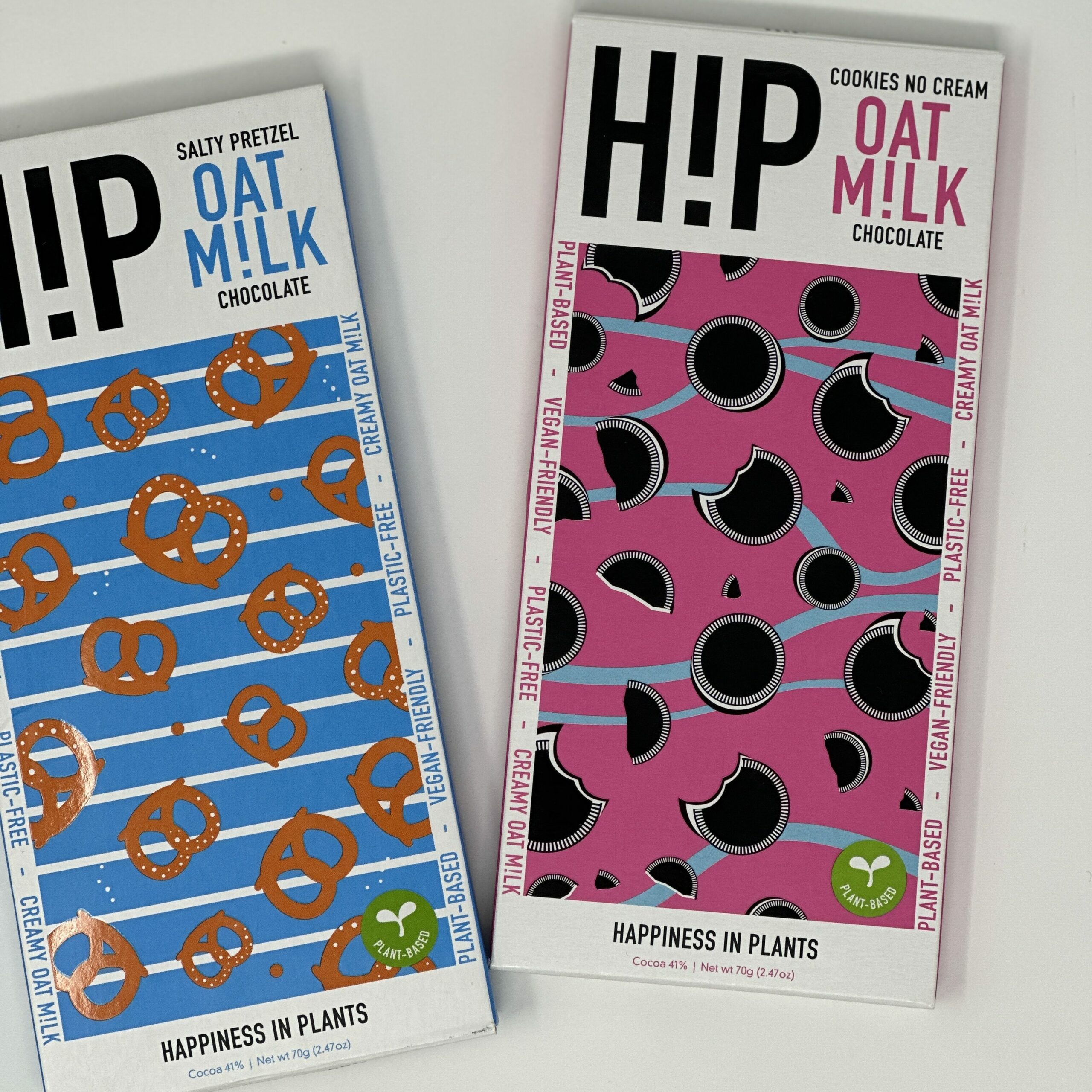 H!P oat milk chocolate bars