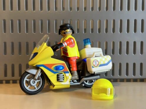 Playmobil ambulance motorbike