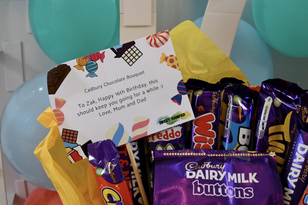 personalised chocolate hamper