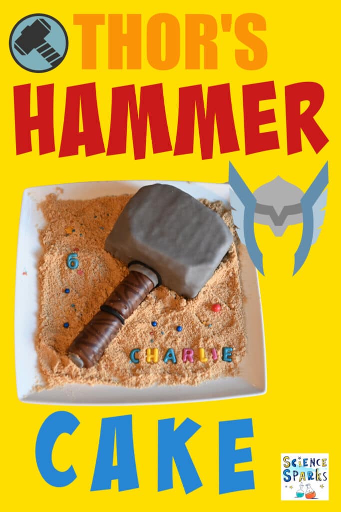 Homemade Thor's Hammer cake