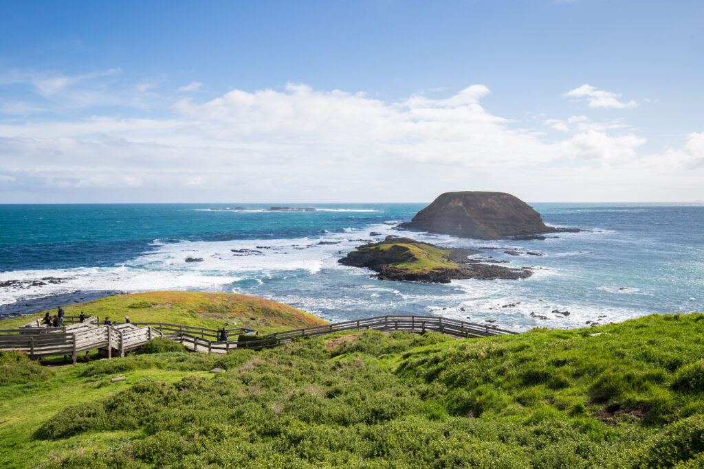 View of the coast of Philip Island, Australia