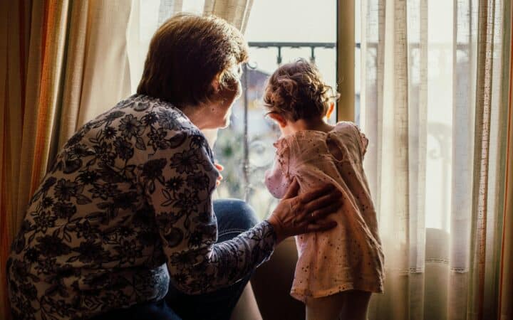 grandparents and child