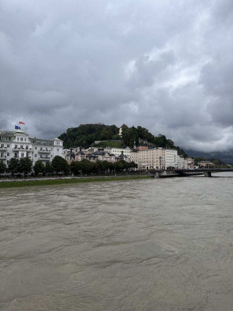 Salzburg along the river